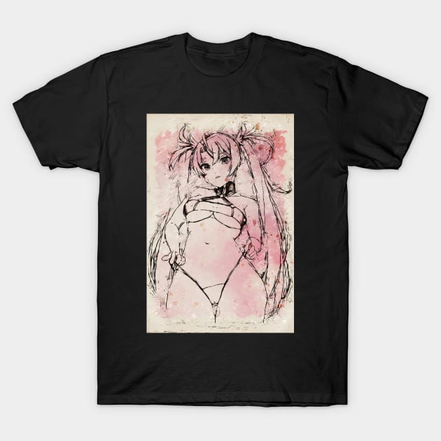 Girl Sketch T-Shirt by ZuleYang22